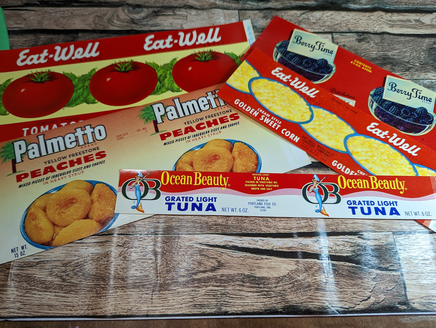 Vintage Can Label Sets- *new old stock*