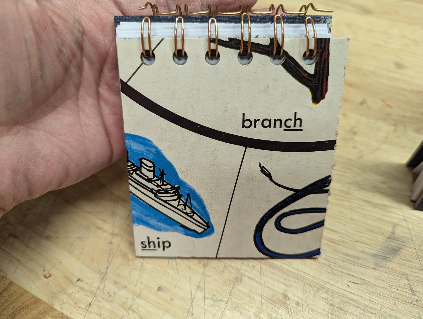 Repurposed Board Game Blue & Purple Junk Journal Notepads