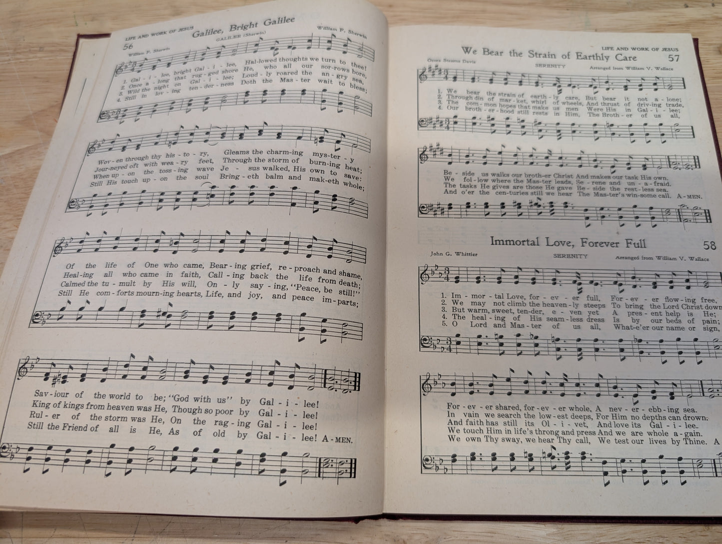Hymns for creative living 1935 vintage hymnal prayer Journal collage Bible Journal art Journal hymnal pages