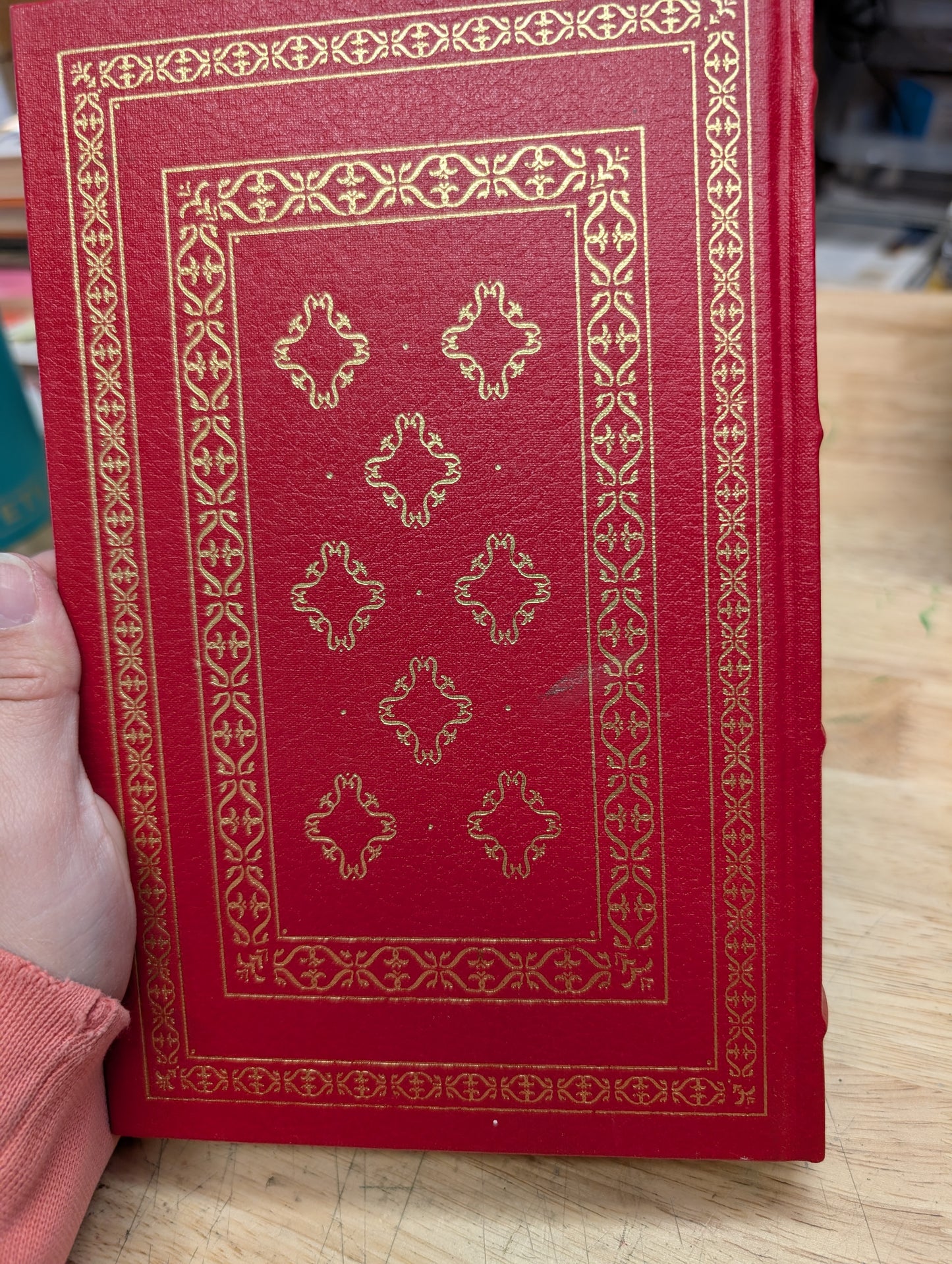 The red and the black by Stendhal 1981 edition. The Franklin library beautiful red book cover