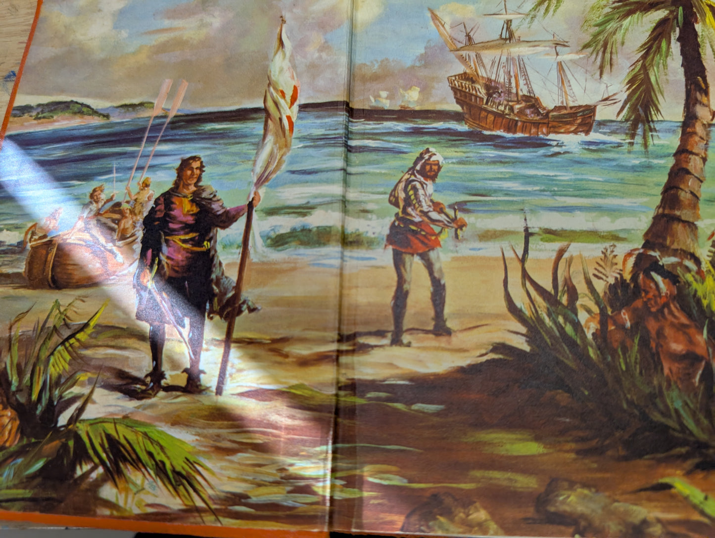 Heroes of our America 1952 vintage American history textbook reader junk Journal collage, art Journal mixed media
