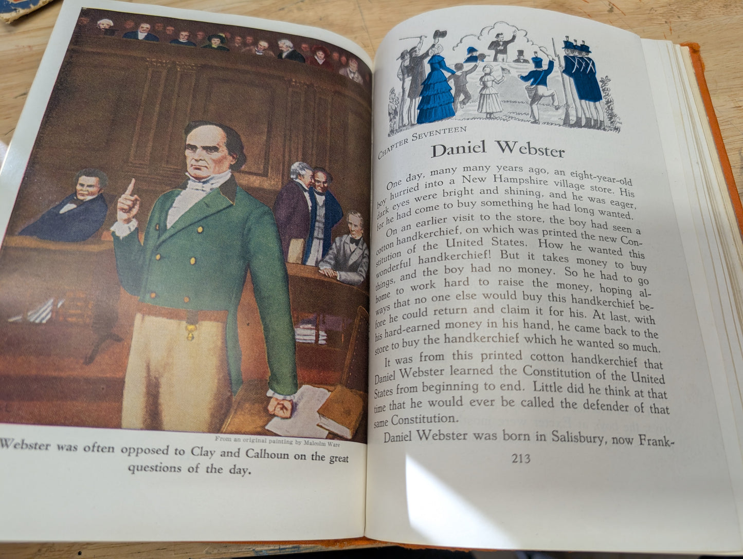 Heroes of our America 1952 vintage American history textbook reader junk Journal collage, art Journal mixed media