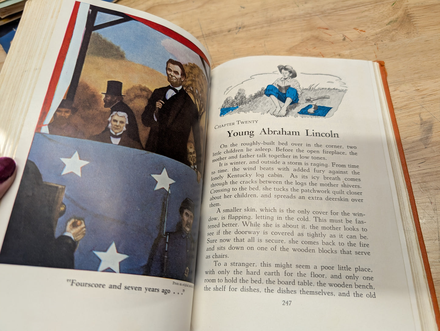 Heroes of our America 1952 vintage American history textbook reader junk Journal collage, art Journal mixed media