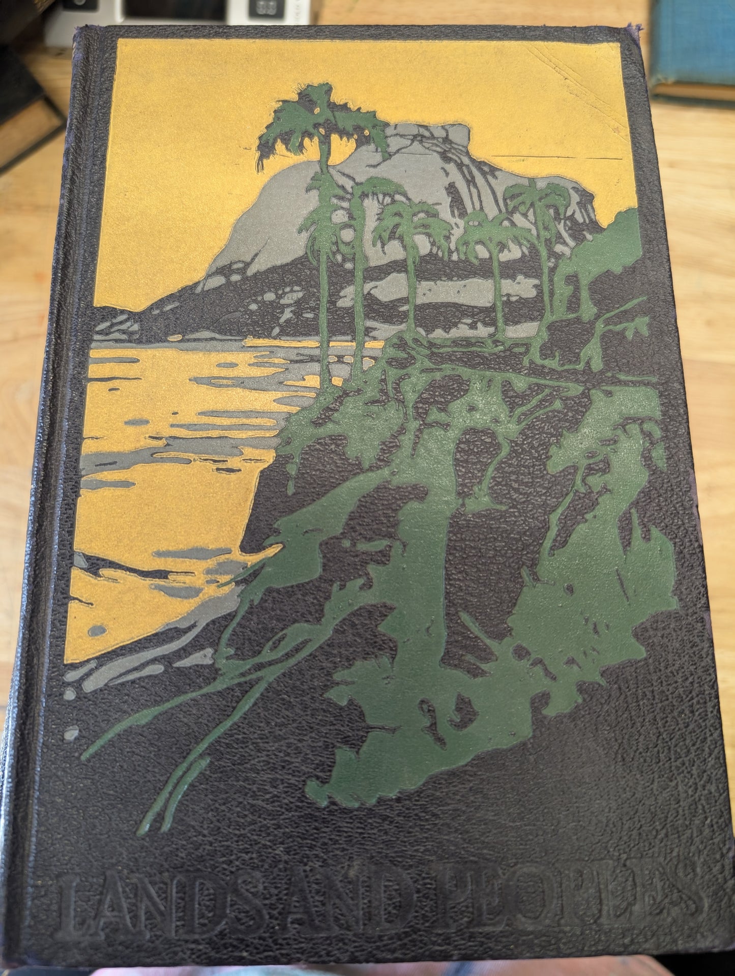 Lands and people's books 1951 vintage book great for junk Journal junk Journal cover altered book collage ephemera