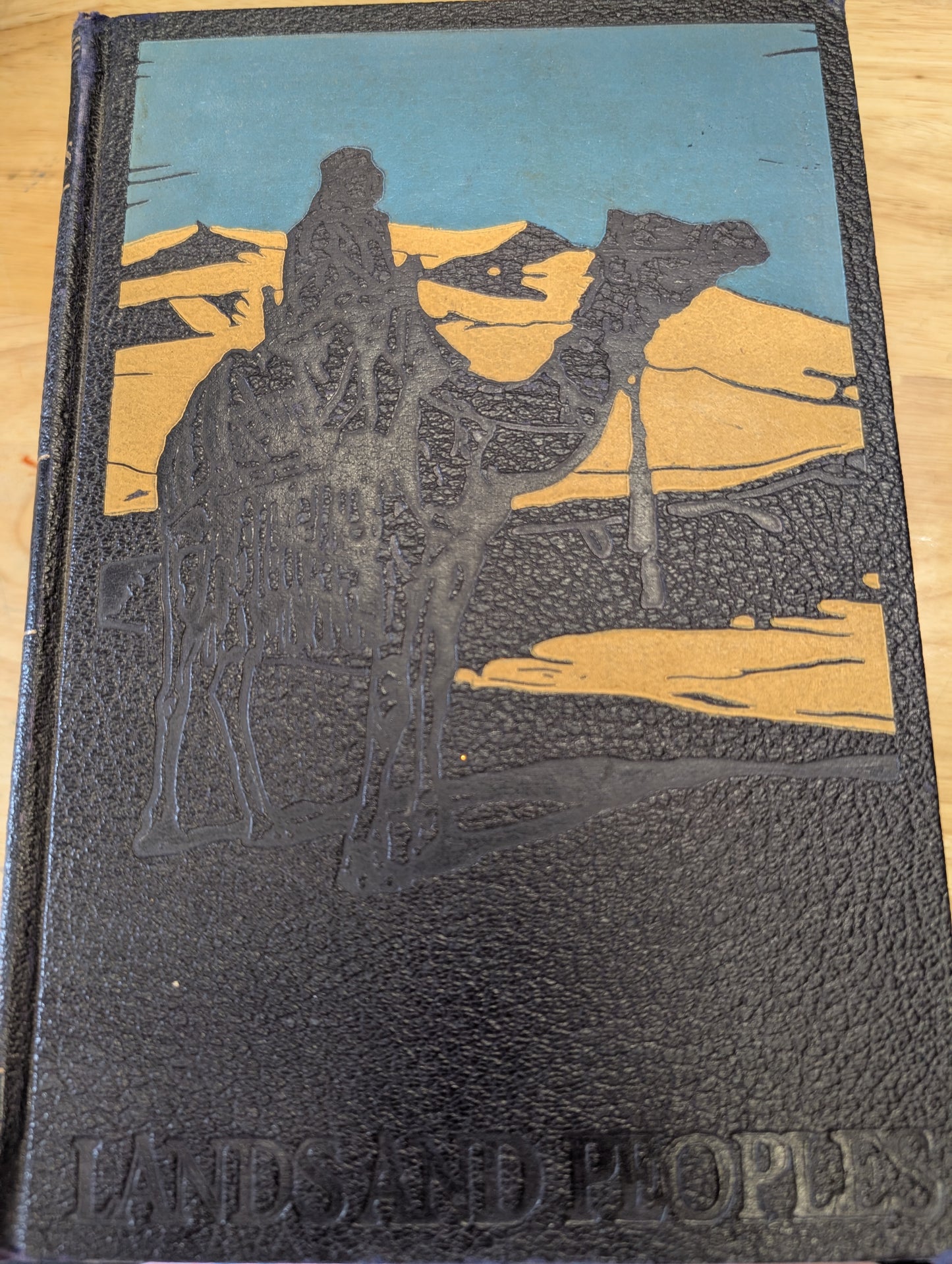 Lands and people's books 1951 vintage book great for junk Journal junk Journal cover altered book collage ephemera