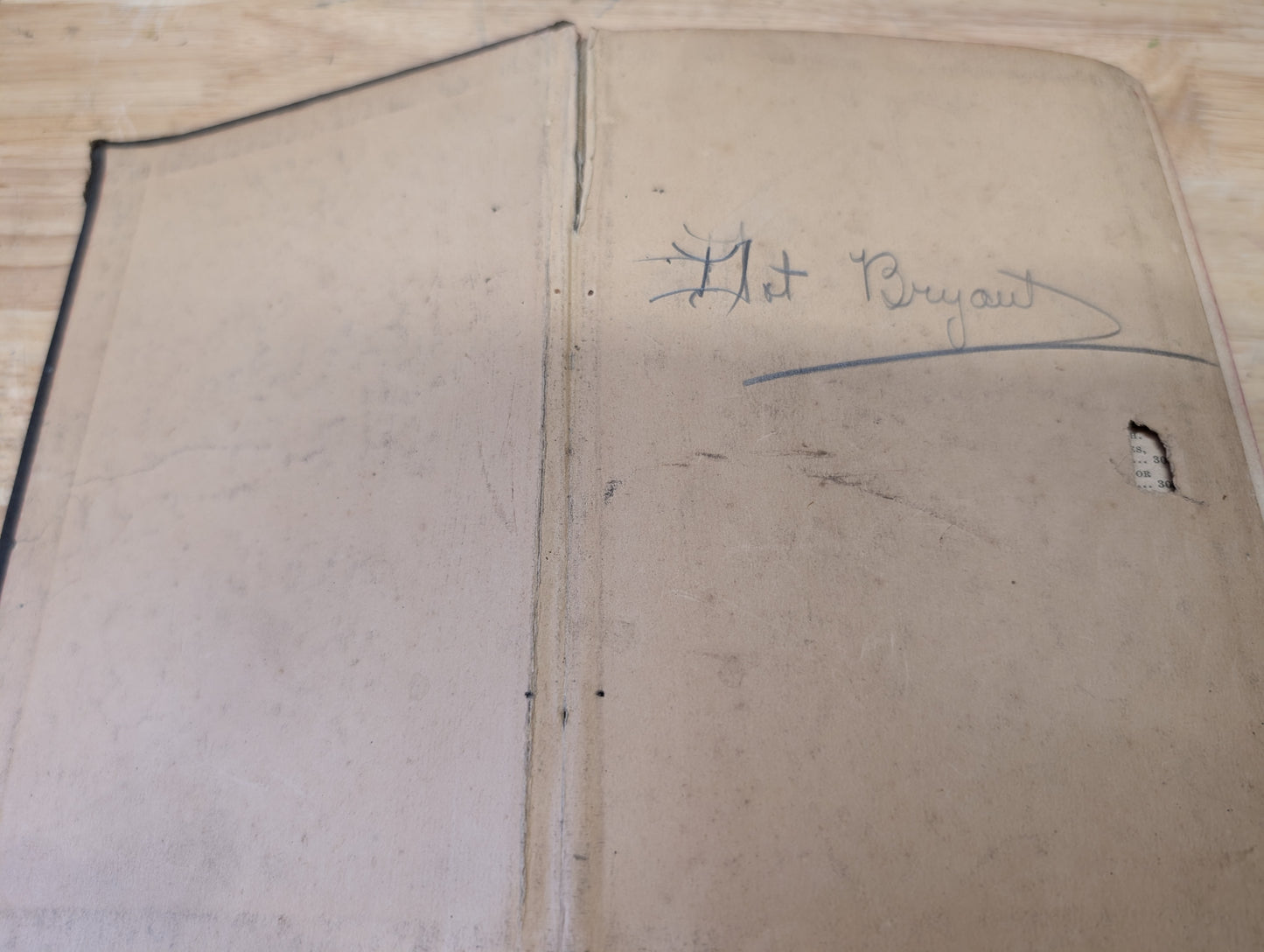 Antique hymnal called the church hymnal