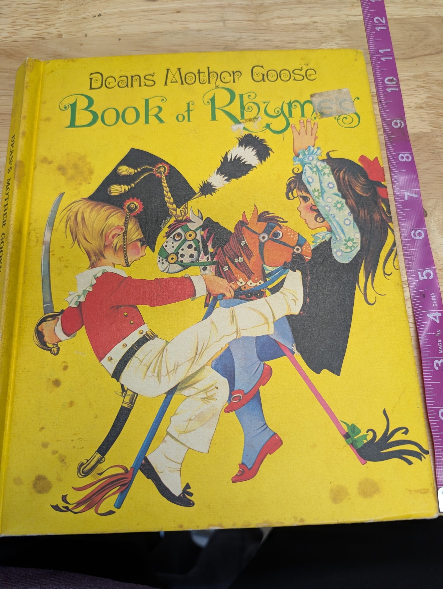 (COVER ONLY) Dean's Mother Goose Book of Rhymes Book Cover for Junk Journal, Gluebook, Mixed Media
