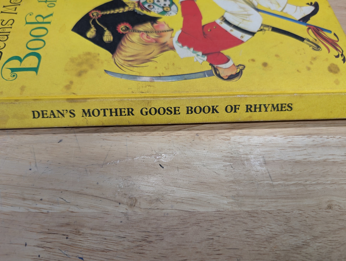 (COVER ONLY) Dean's Mother Goose Book of Rhymes Book Cover for Junk Journal, Gluebook, Mixed Media