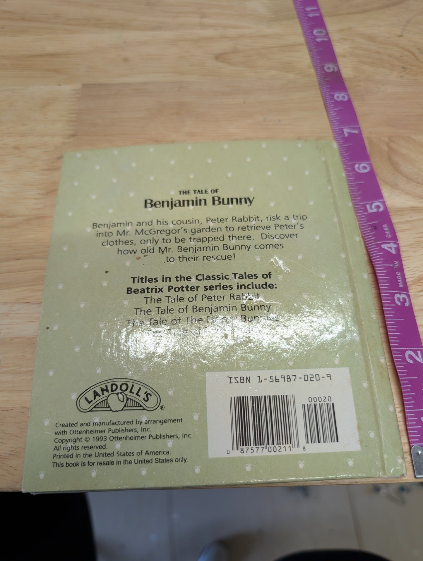 (COVER ONLY) Benjamin Bunny Book Cover for Junk Journal, Gluebook, Mixed Media