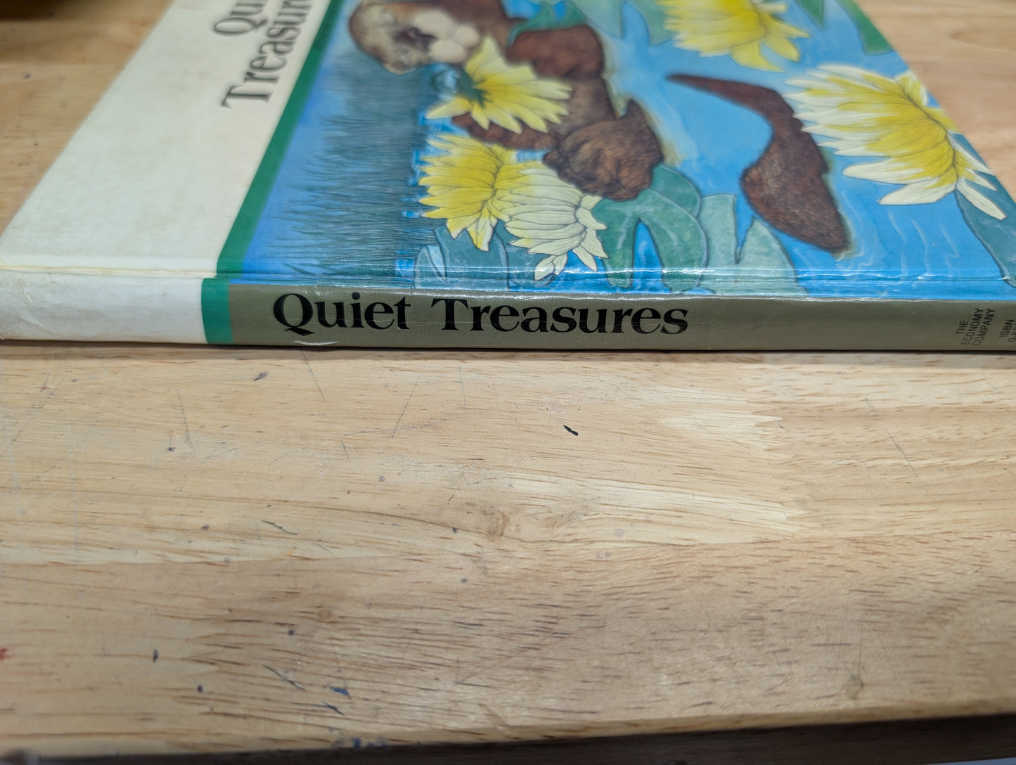 (COVER ONLY) Quiet Treasures TextBook Cover for Junk Journal, Gluebook, Mixed Media