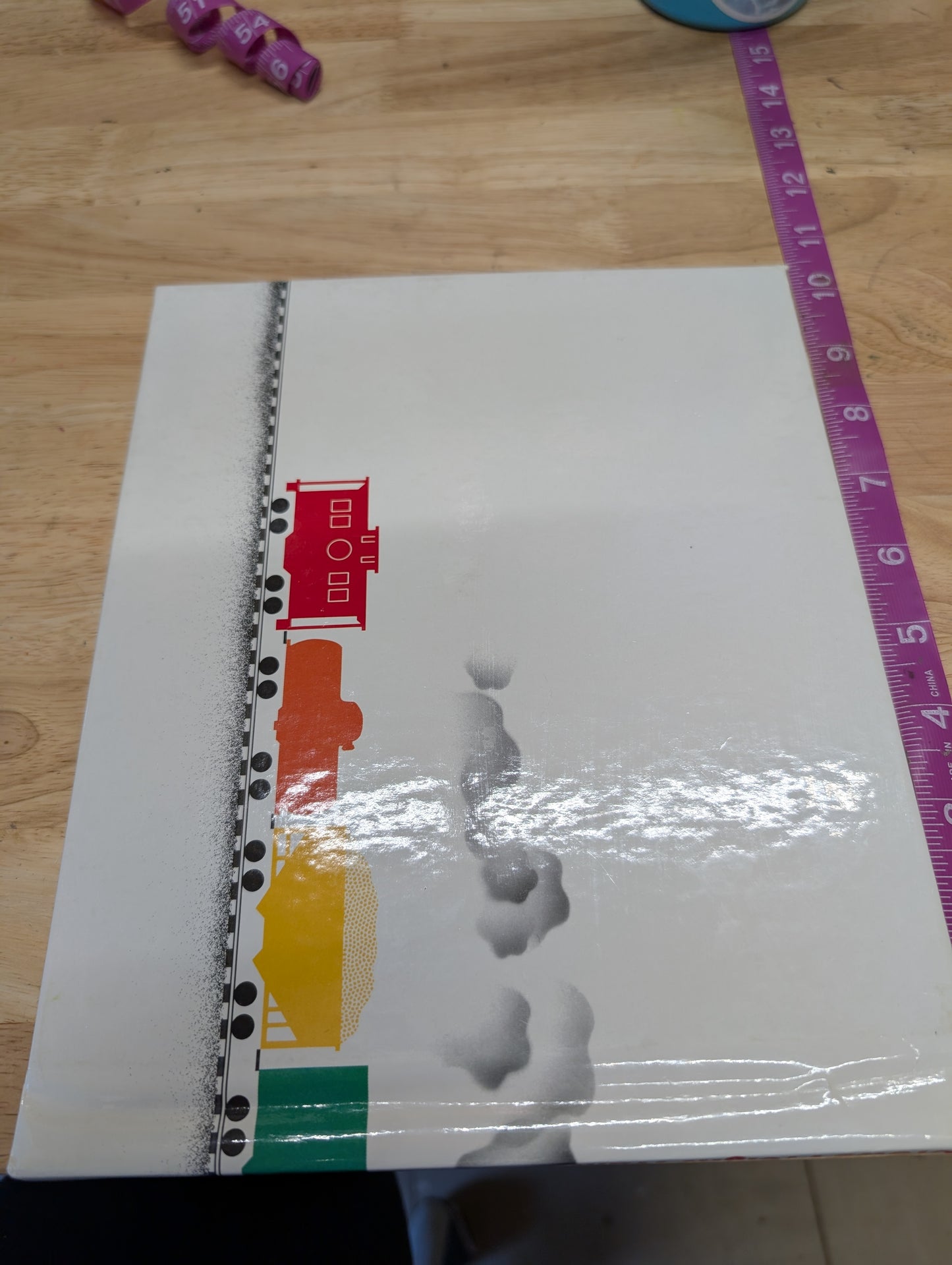 (COVER ONLY) Freight Train Book Cover for Junk Journal, Gluebook, Mixed Media