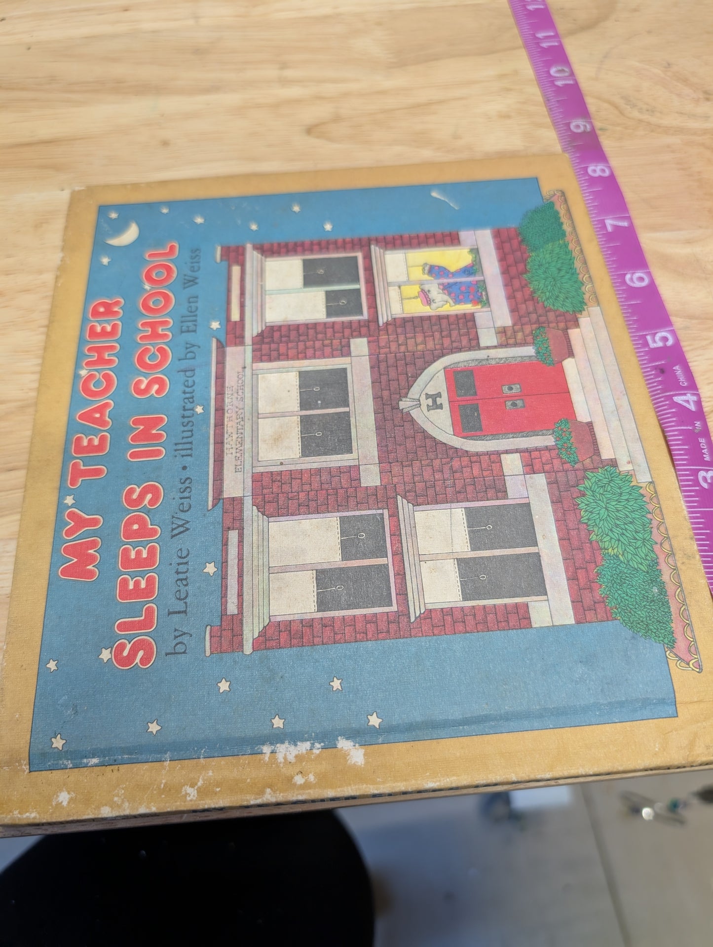(COVER ONLY) My Teacher Sleeps in School Book Cover for Junk Journal, Gluebook, Mixed Media