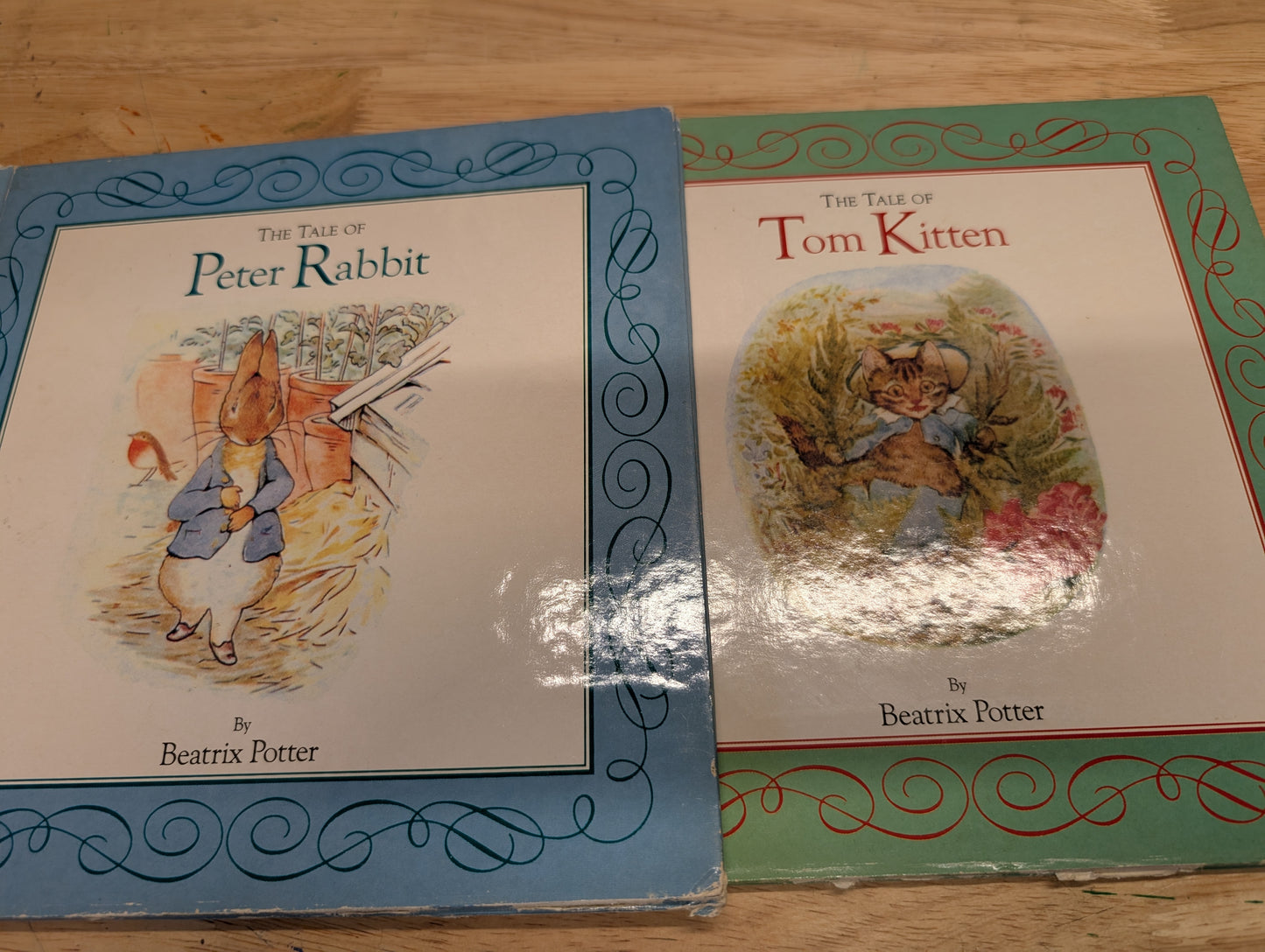 (COVER ONLY) Pair of Beatrix Potter - Peter Rabbit, Tom Kitten Book Covers for Junk Journal, Gluebook, Mixed Media