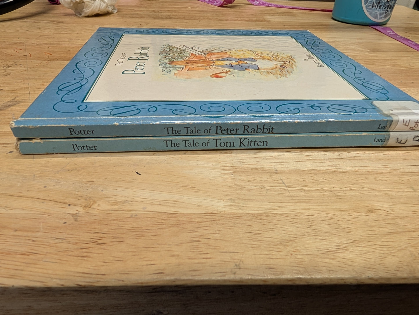 (COVER ONLY) Pair of Beatrix Potter - Peter Rabbit, Tom Kitten Book Covers for Junk Journal, Gluebook, Mixed Media