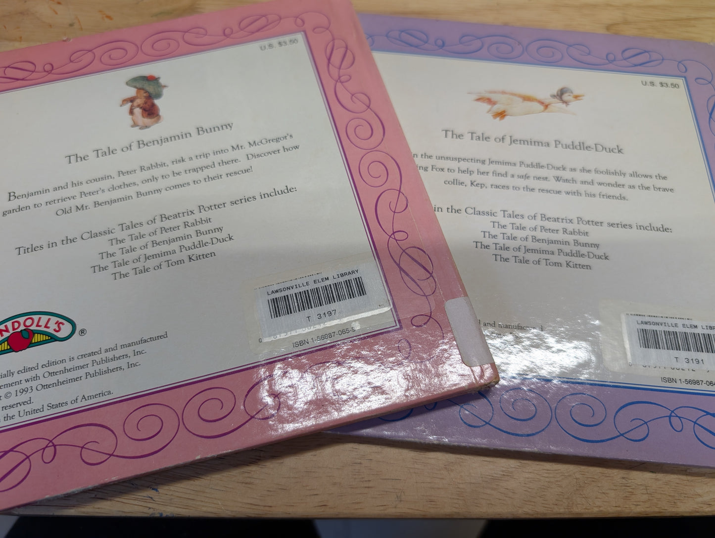 (COVER ONLY) Pair of Beatrix Potter - Benjamin Bunny & Jemima Puddle Duck Book Covers for Junk Journal, Gluebook, Mixed Media