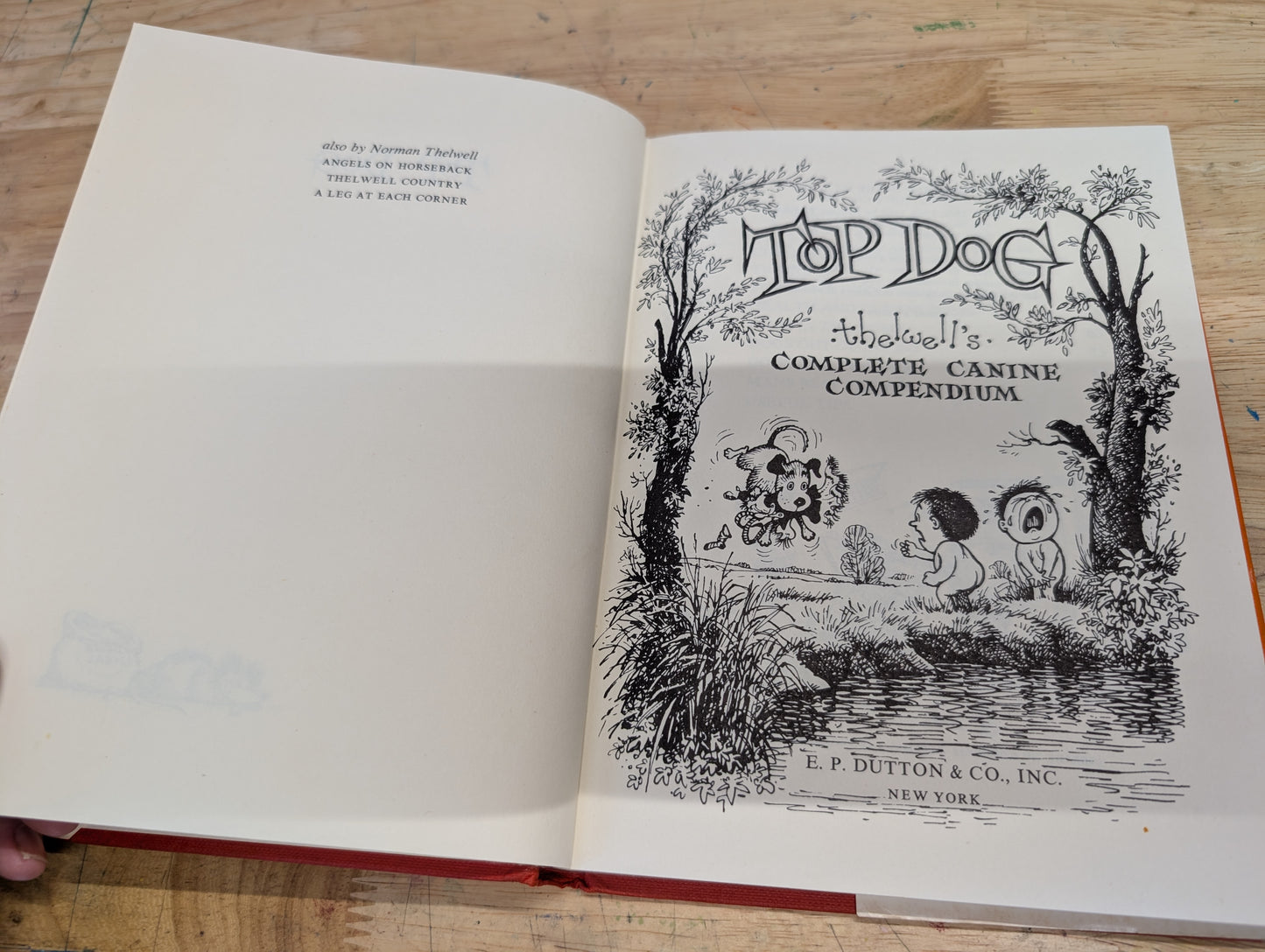 Top dog Thelwell's complete canine compendium first edition in the United States. 1964 vintage kids book