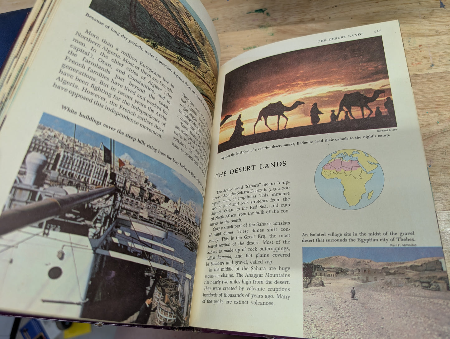 Africa the golden book picture Atlas of the world book 3- 1960 vintage geography, African geography