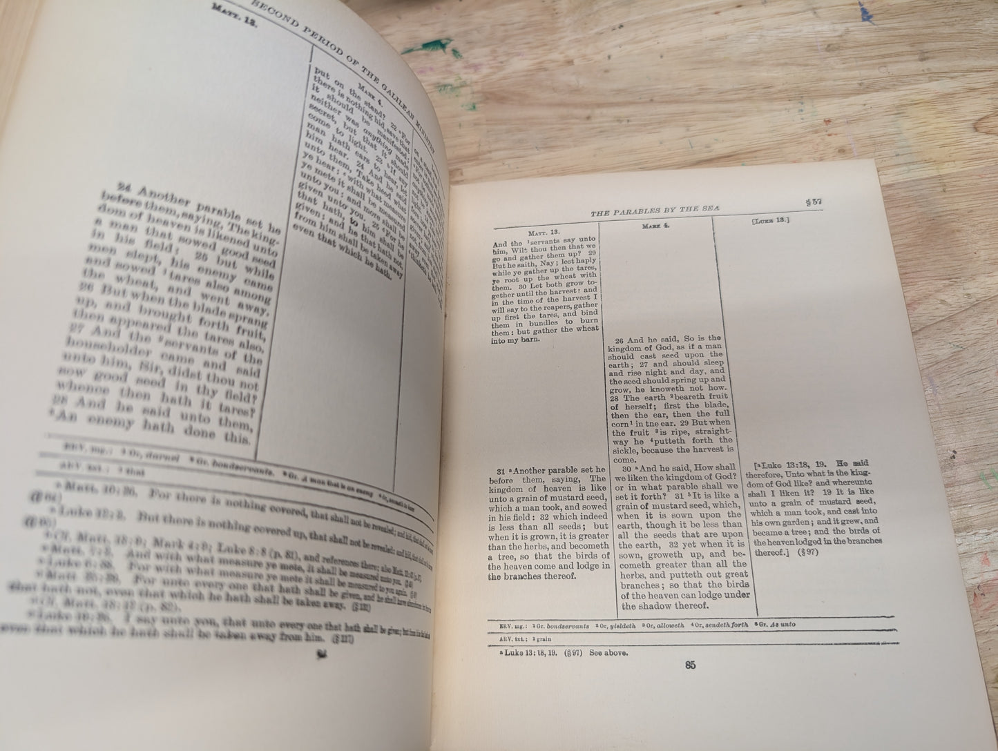 A Harmony of the gospels for historical study by Stevens and Burton 1904