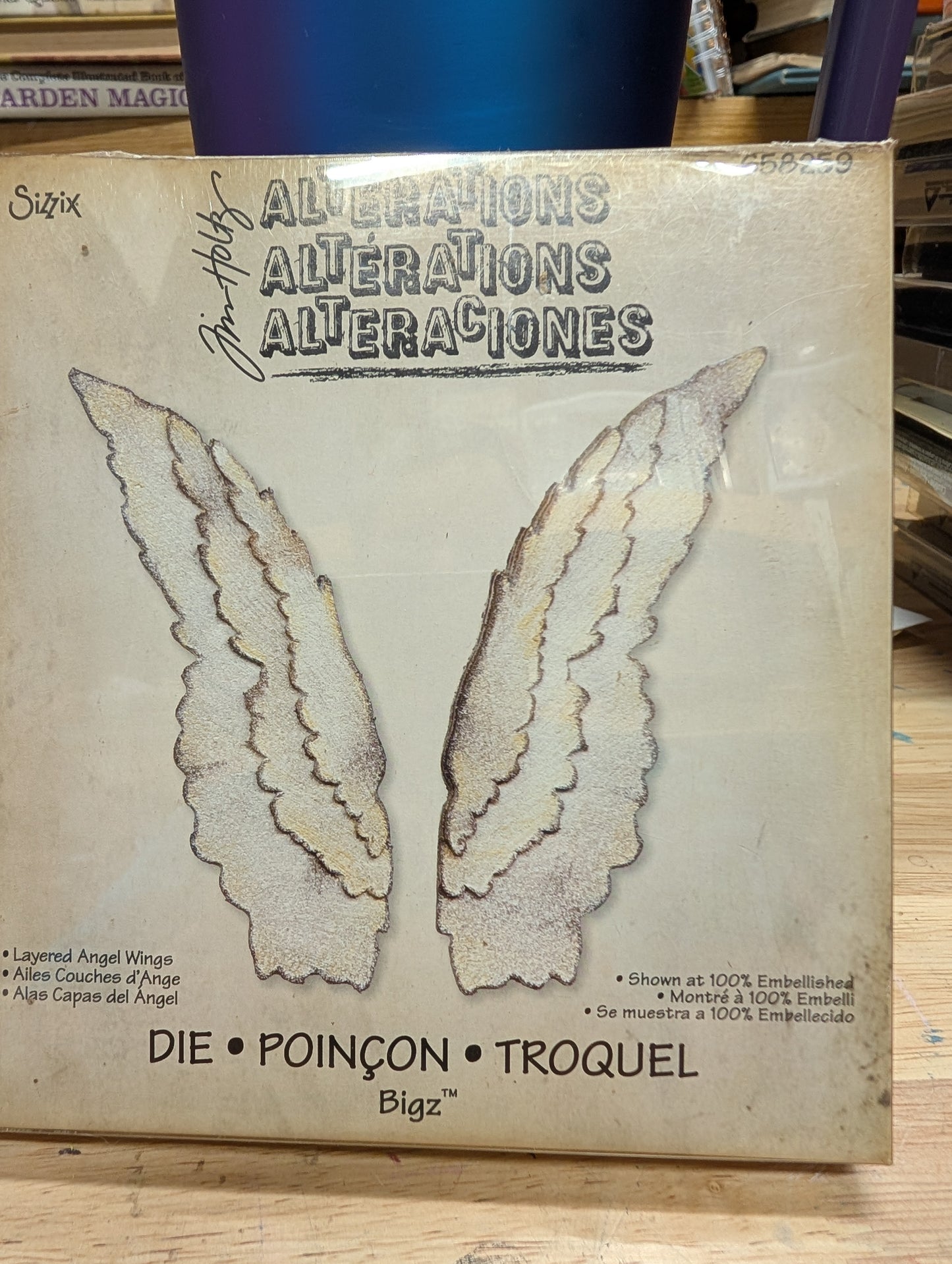Tim Holtz Alterations Bigz Die Layered Angel Wings