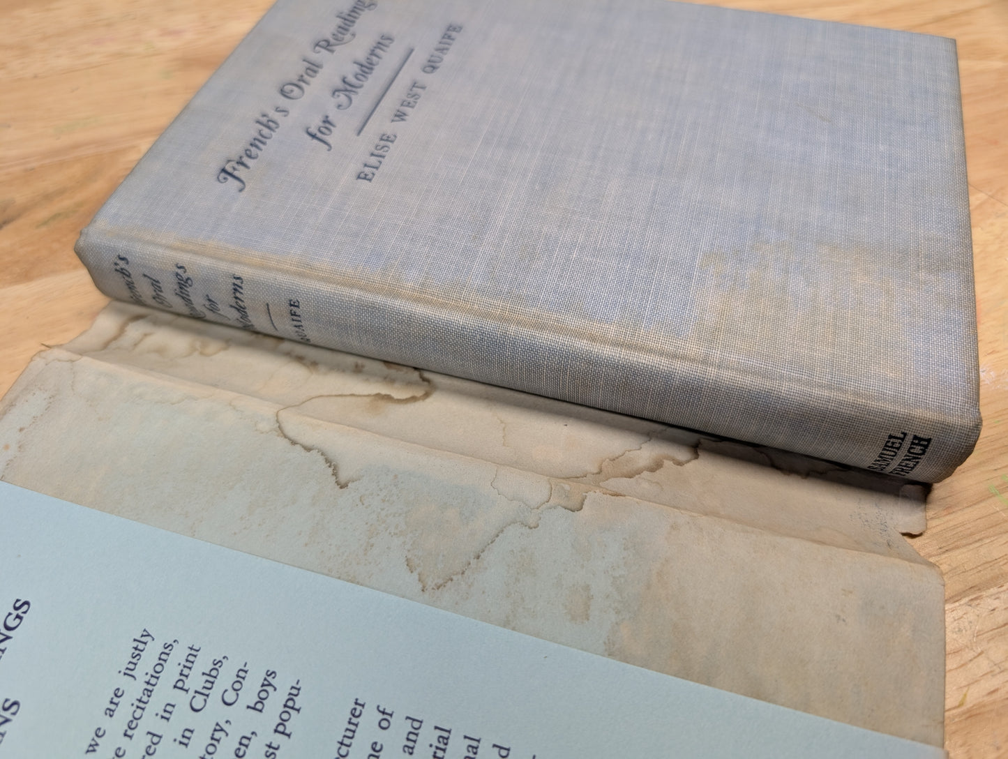 French's oral readings for moderns a Samuel French published book 1939