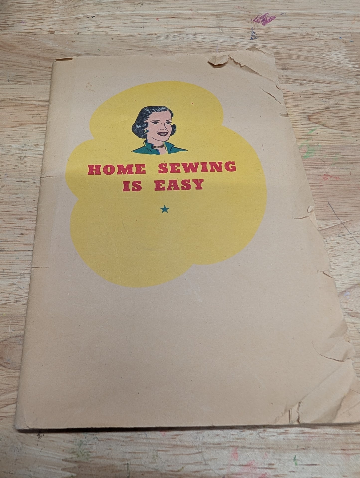 Home sewing is easy. Vintage sewing comic book