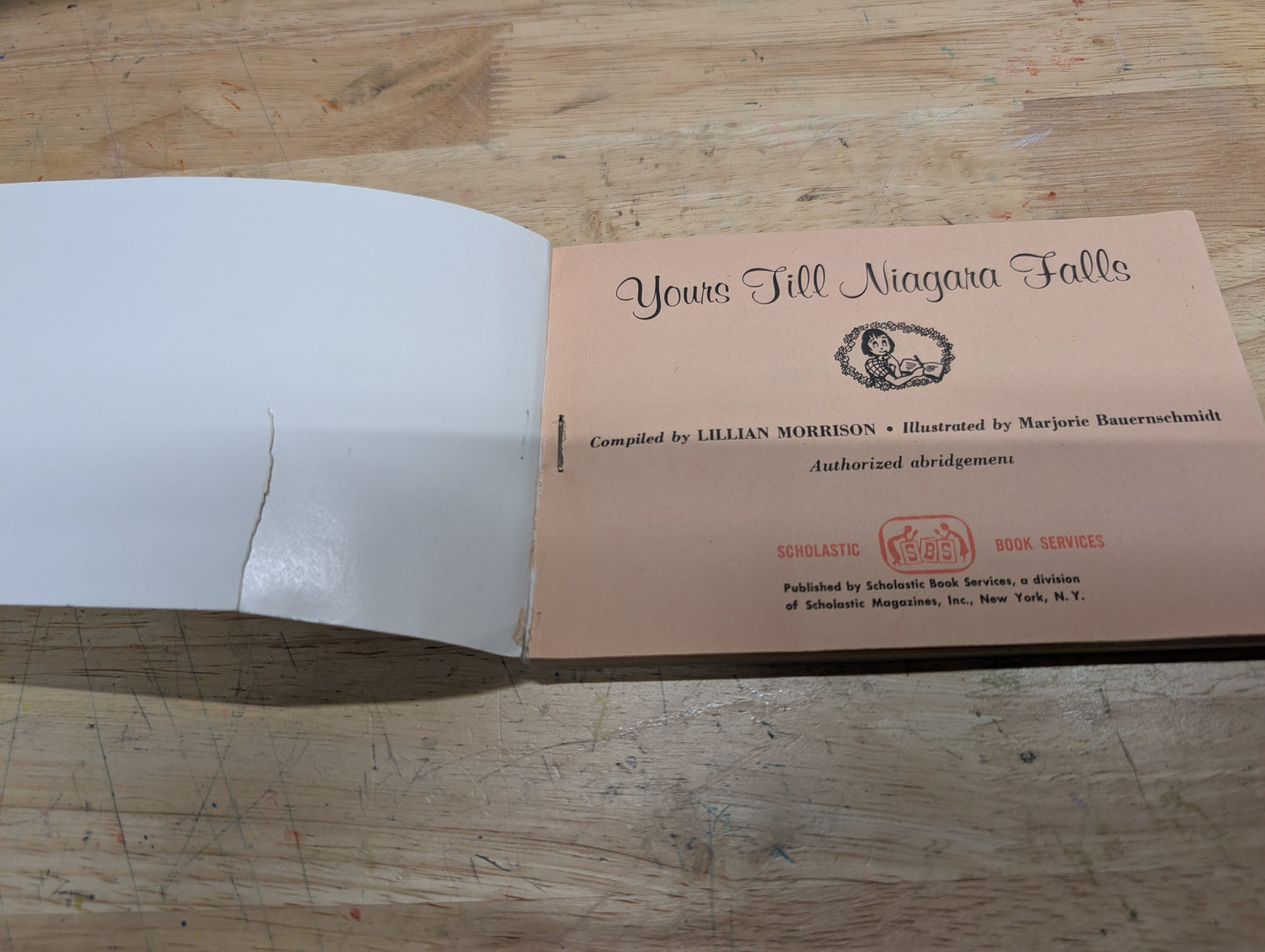Yours till Niagara falls a collection of autograph verses 6th printing April 1963