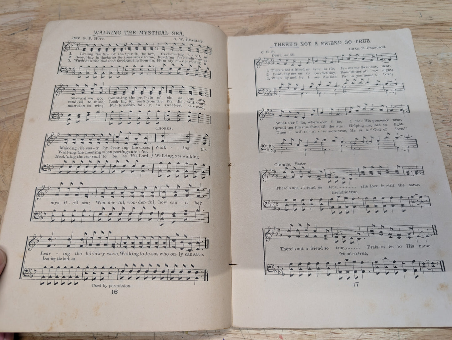 Songs of Glory antique hymnal from 1901