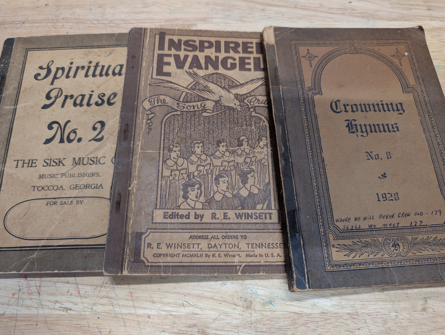 Vintage soft cover hymnal lot of three three vintage hymnals 1928 1929 1942