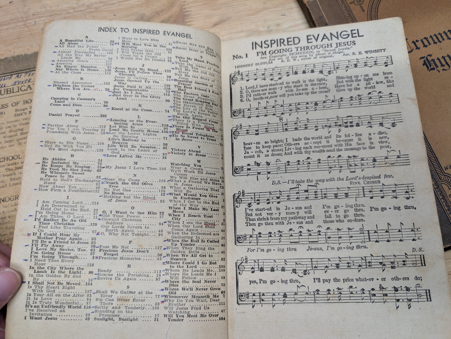 Vintage soft cover hymnal lot of three three vintage hymnals 1928 1929 1942