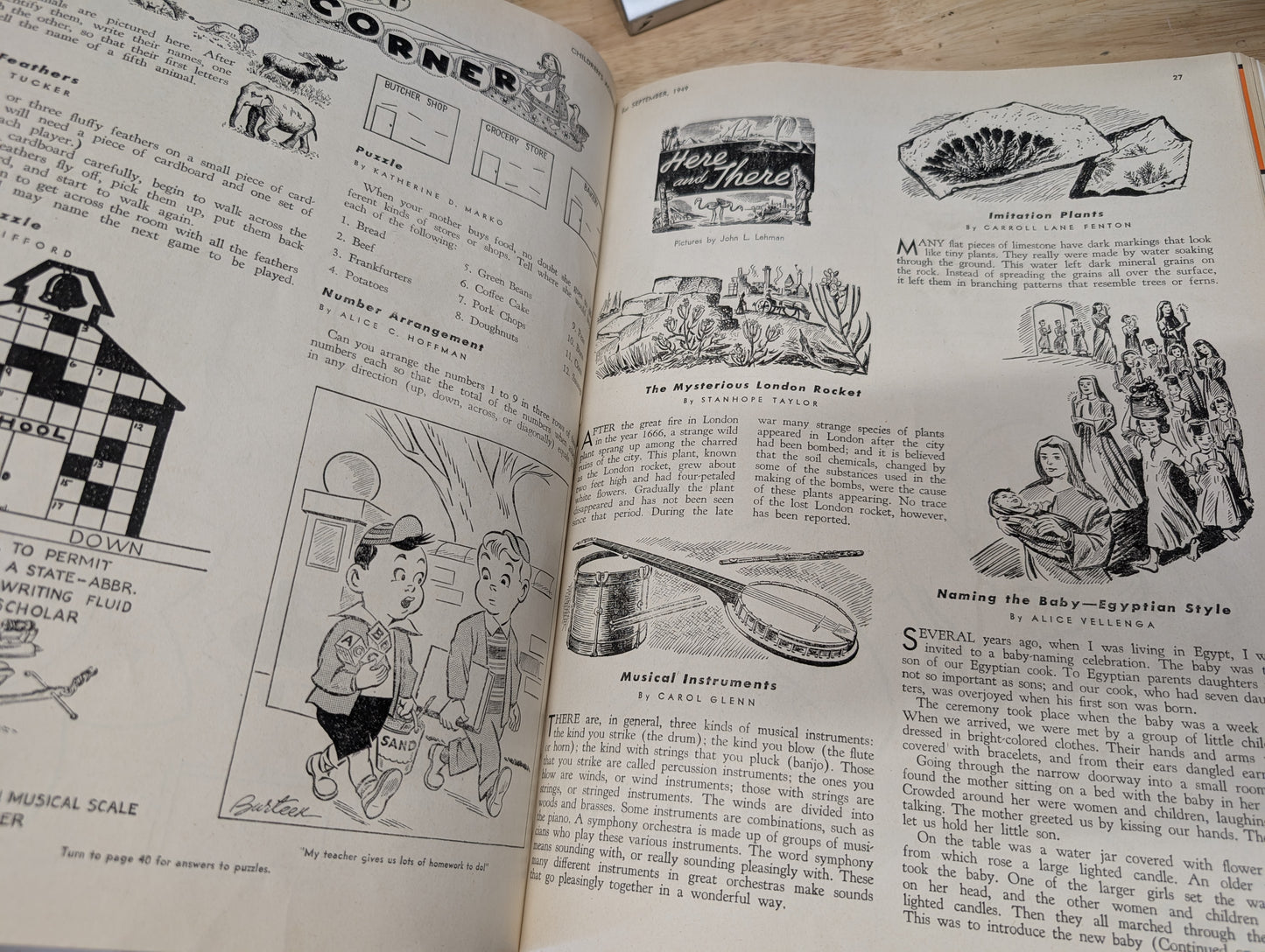 Children's activities anthology bound volume 1949 *RARE* vintage children's magazine