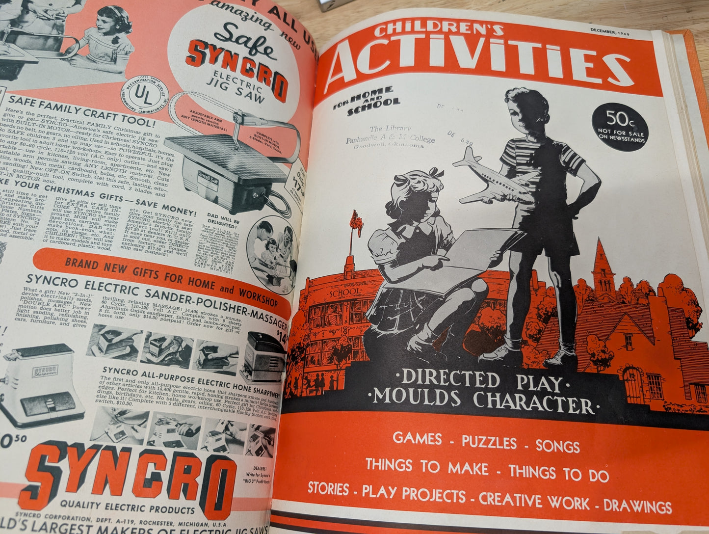 Children's activities anthology bound volume 1949 *RARE* vintage children's magazine