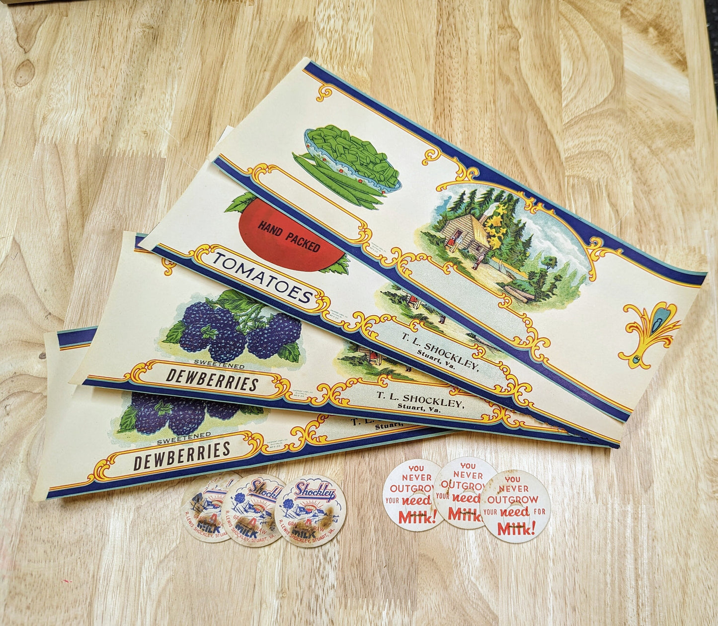 Vintage Can Label Sets- *new old stock*