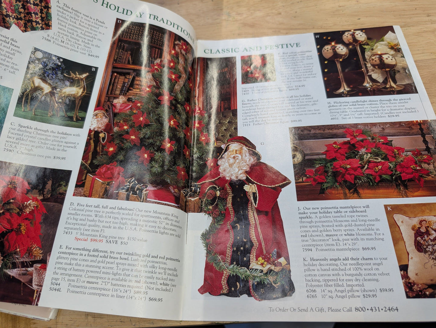 Two petals catalogs presented by Spiegel 1993-1994 special holiday editions