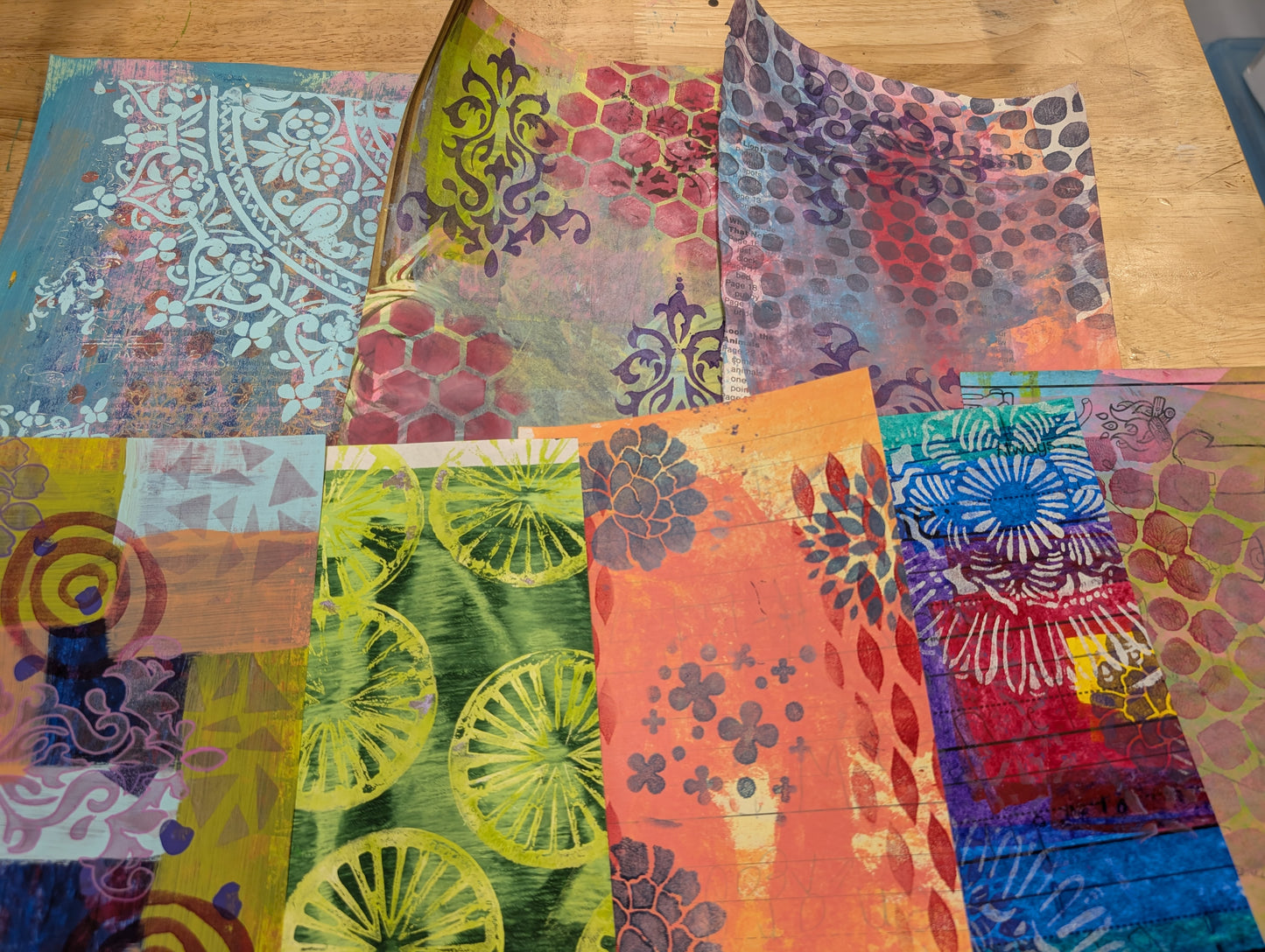 15+ painty papers for mixed media collage, art journal, junk Journal and paper crafts