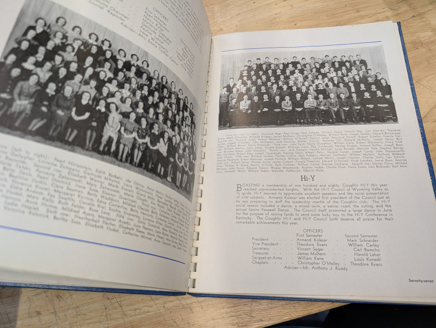 The Breidlin 1938 coughlin high School vintage yearbook Wilkes-Barre, PA