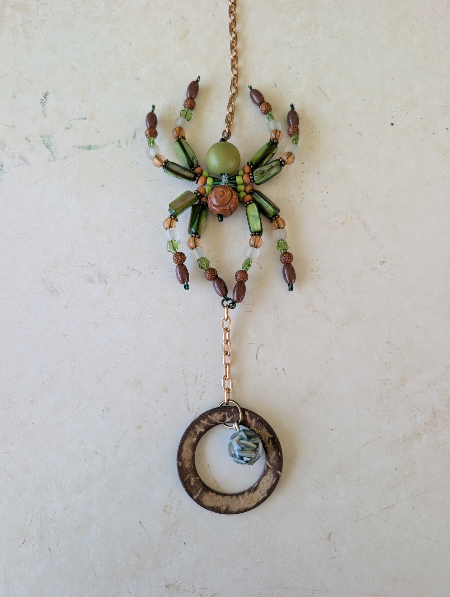 Sage - A Beaded spider