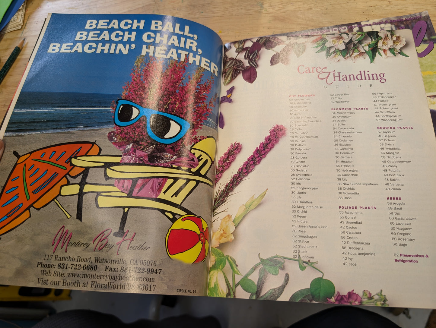 Two super floral magazines December 98 April 99