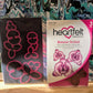 RARE DISCONTINUED Heartfelt Botanic orchid cling stamp & die set for card making, scrapbooking, mixed media, paper crafts