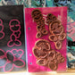 RARE DISCONTINUED Heartfelt Botanic orchid cling stamp & die set for card making, scrapbooking, mixed media, paper crafts