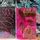 RARE DISCONTINUED Tropical cockatoo cling stamp & die set for card making, scrapbooking, mixed media, paper crafts