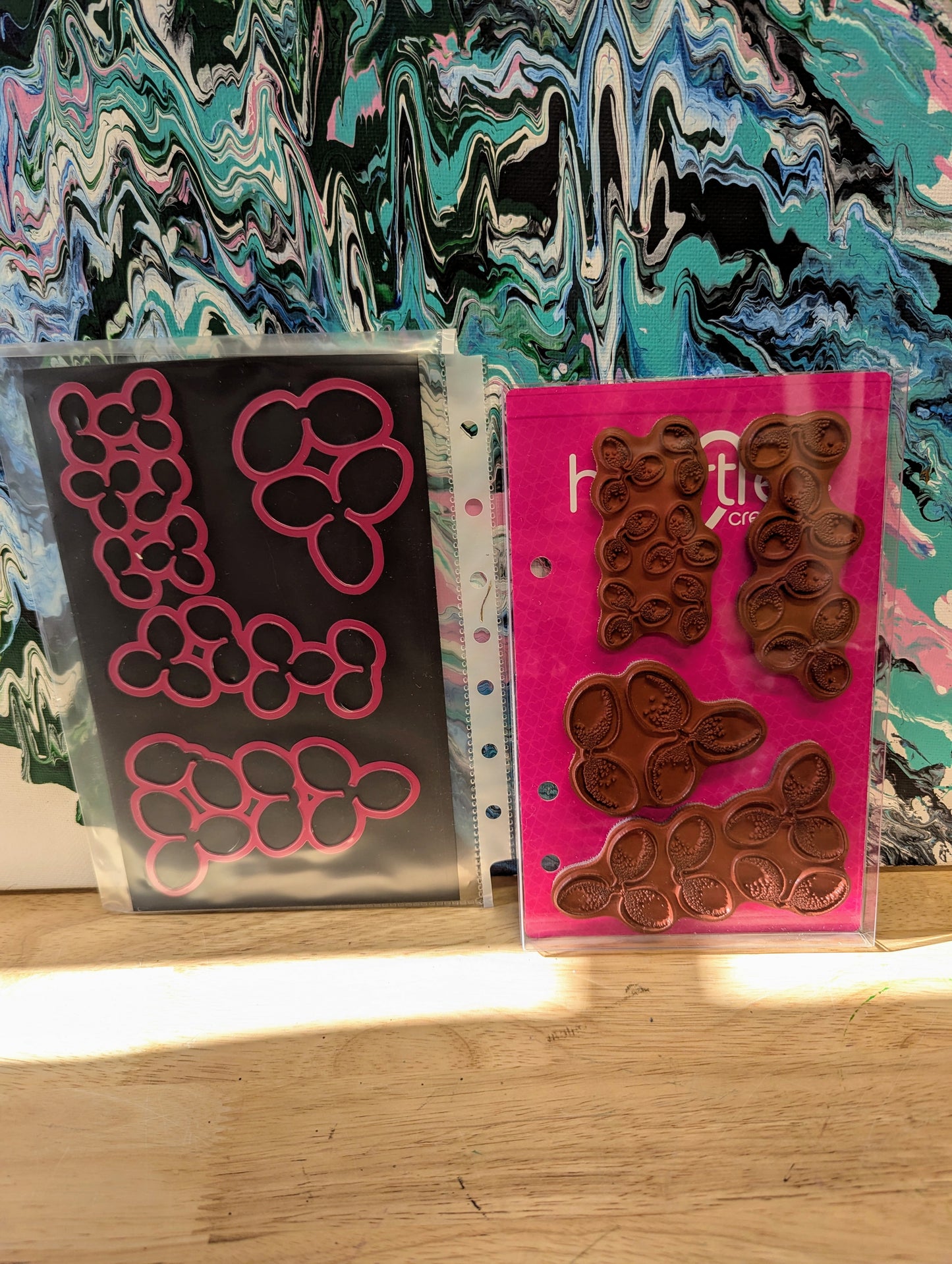Heartfelt creations tropical plumeria stamp and die set for card making, paper crafts, mixed media RARE DISCONTINUED