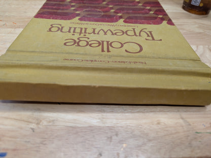 College typewriting 9th edition 1975 great for altered books, junk journals collage glue books masterboards art journaling ephemera