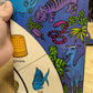 Repurposed Board Game Digraph Hopscotch Junk Journal Notepad Blue & Purple Journal Covers