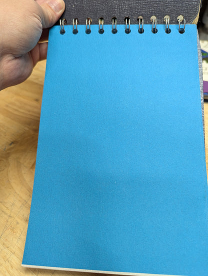 Repurposed Board Game Digraph Hopscotch Junk Journal Notepad Blue & Purple Journal Covers