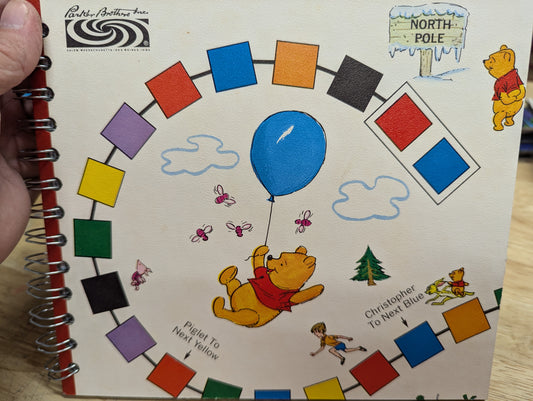 Winnie the Pooh Journal Repurposed Board Game Notepad Junk Journal