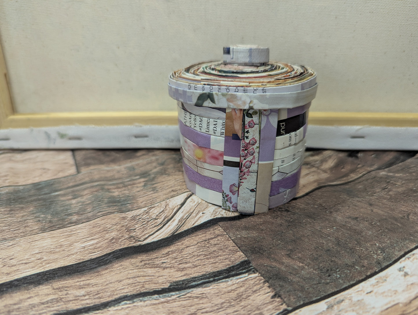 100% Recycled Magazine Trinket Boxes (Purple) - Perfect gift!