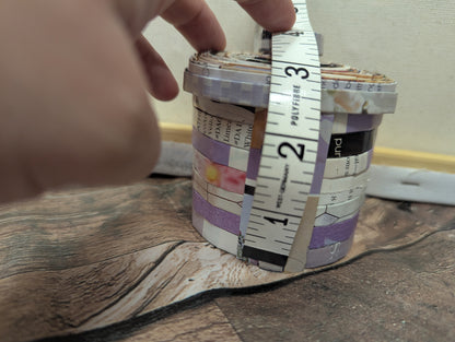 100% Recycled Magazine Trinket Boxes (Purple) - Perfect gift!