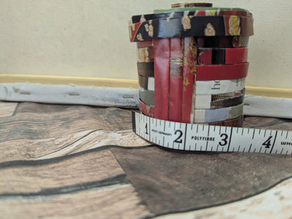 100% Recycled Magazine Trinket Box (Red) - Perfect Gift!