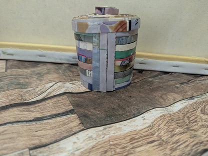 100% Recycled Magazine Trinket Box (Blue) - Perfect Gift!