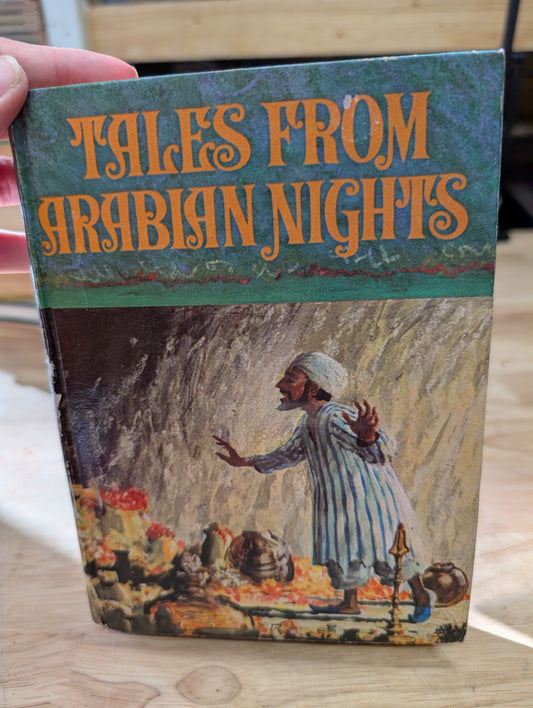 Tales from Arabian nights 1966 great junk Journal cover collage, mixed media art Journal